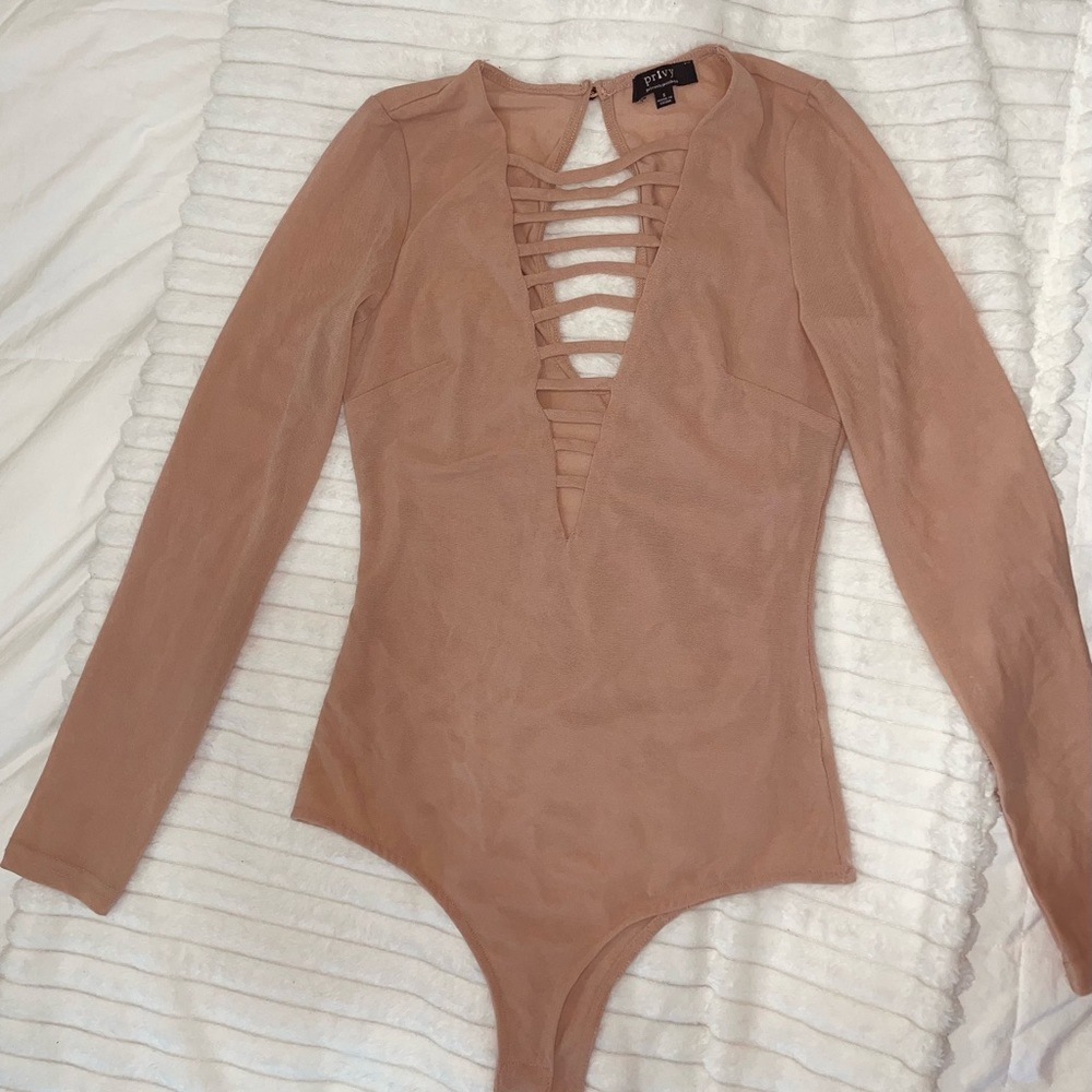 Blush body suit from boutique. Great condition